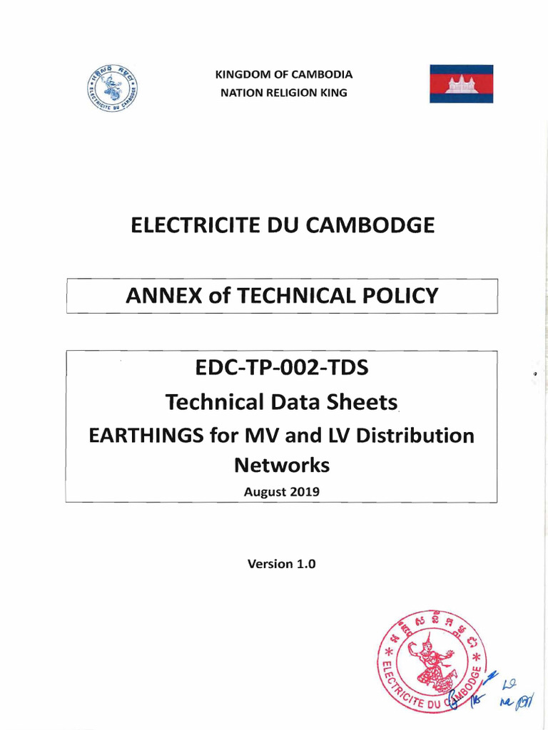 Earthing Guidelines for MV and LV Networks | PDF | Electrical ...
