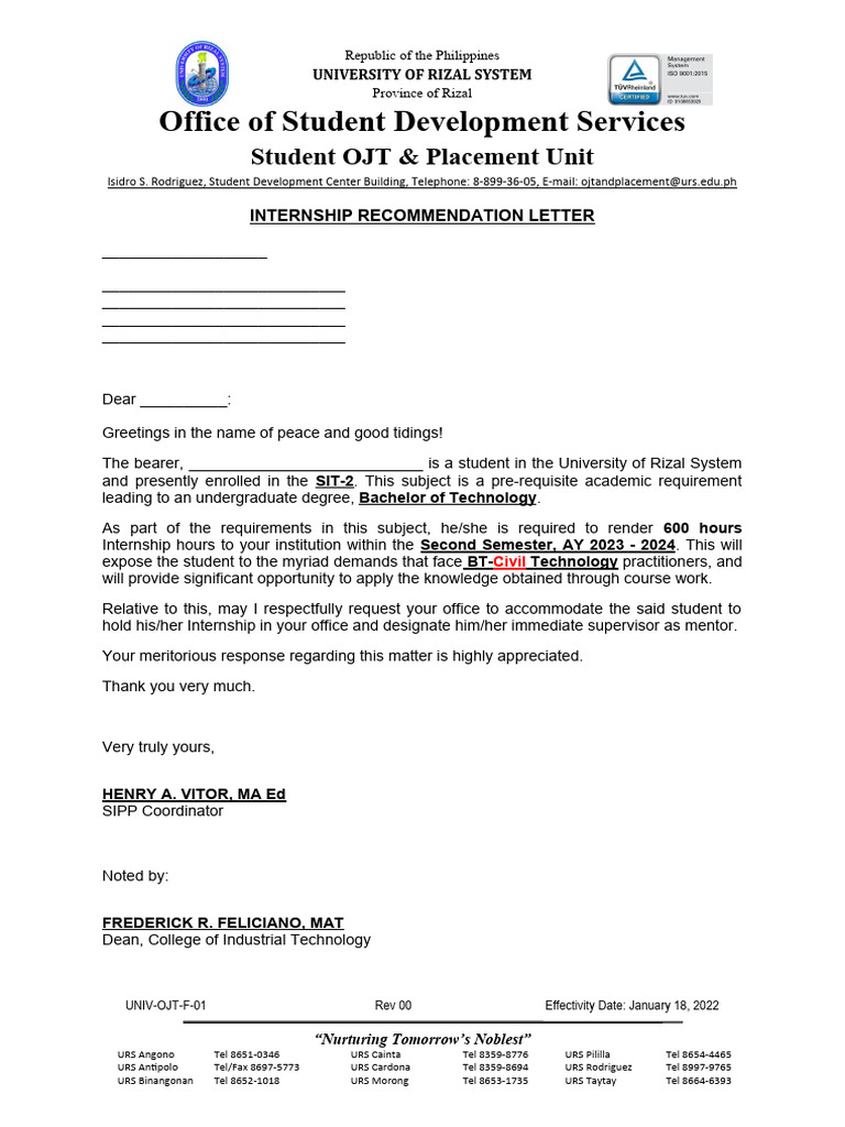 Internship Recommendation for Student | PDF