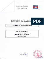 EDC DTS MV013 Concrete Poles