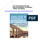 Instant Download Analysis of Investments and Management of Portfolios 1st Edition Reilly Test Bank PDF Full Chapter