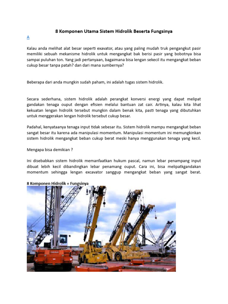 Komponen Hidrolik Pdf