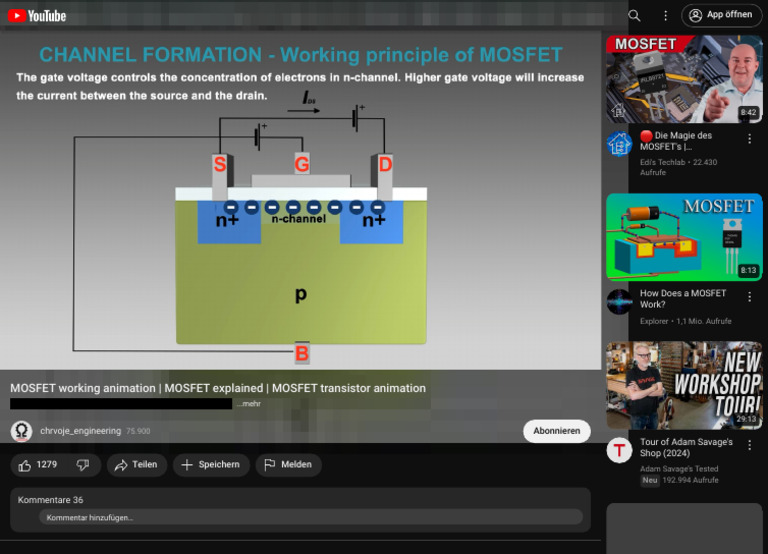 MOSFET Working Animation MOSFET Explained MOS | PDF