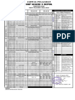 Jadwal Pelajaran Dan Ekstra Per 22-08-22