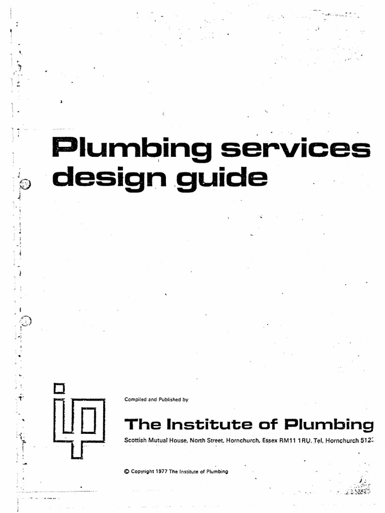 Plumbing Services Design Guide PDF Pipe Fluid Conveyance  