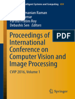 Proceedings of International Conference On Computer Vision and Image Processing CVIP 2016 Volume I