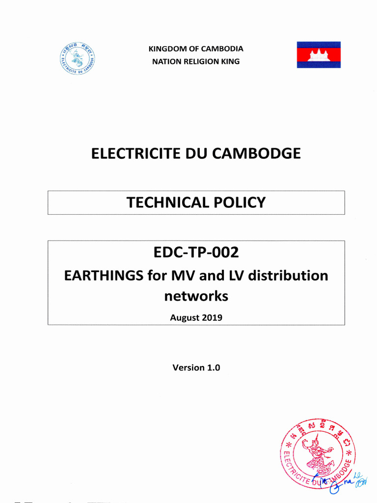 Earthing Guidelines for MV and LV Networks | PDF | Electrical ...