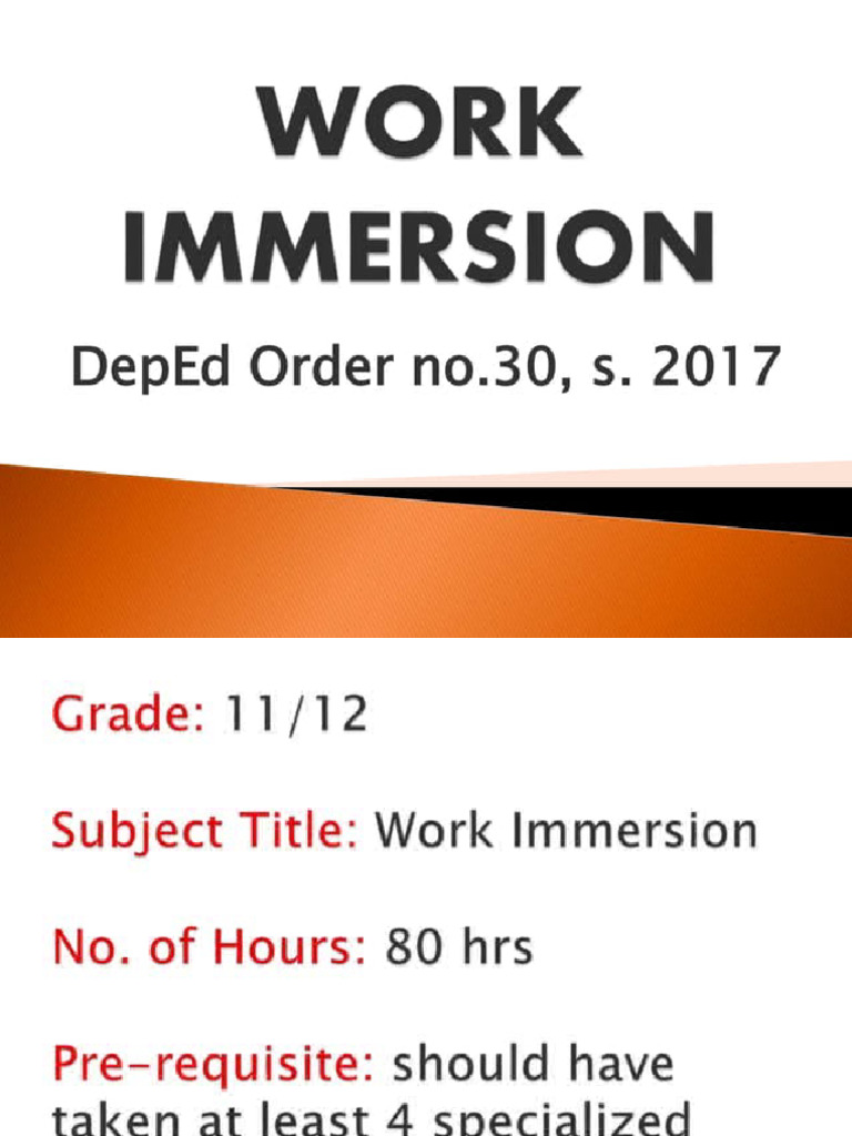 Shs work immersion pdf