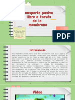 Trasporte Pasivo y Libre A Través de La Membrana