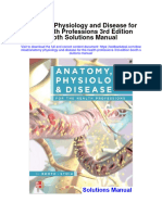 Instant download Anatomy Physiology and Disease for the Health Professions 3rd Edition Booth Solutions Manual pdf full chapter