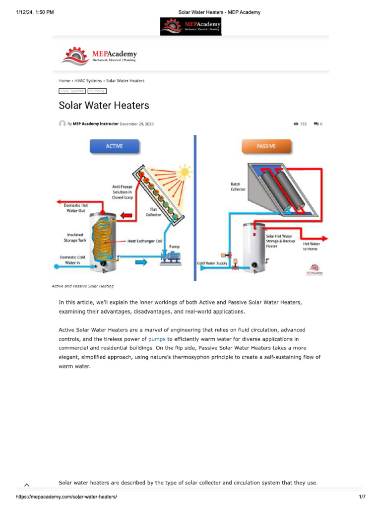 Water Heater A Solar Thermal Collector Is Active Solar Energy Liquid Heating  Collector Solar Water Heating, image size:768x1024