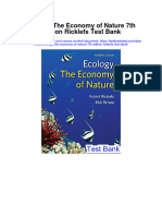 Instant Download Ecology The Economy of Nature 7th Edition Ricklefs Test Bank PDF Full Chapter