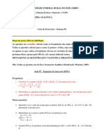 Lista de Exercícios - Semana 04