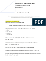 Lista de Exercícios - Semana 03