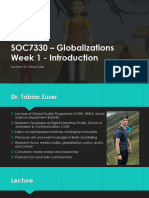SOSC7330 - Globalizations - Week 1