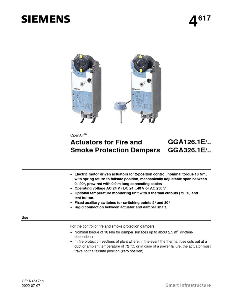 A6V10406213 Actuators For Fire and Smoke Protection Dampers GG en