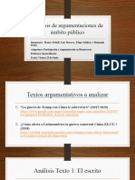 Análisis de Argumentaciones de Ámbito Público