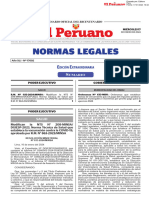 Normas Legales: Dición Xtraordinaria