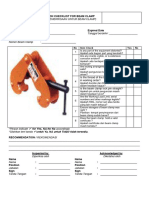 Inspection Checklist For Beam Clamp