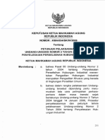 KMA 034 SK Tentang Petunjuk Pelaksanaan Undang-Undang Nomor 2 Tahun 2004