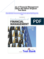 Instant Download Fundamentals of Financial Management Concise Edition 9th Edition Brigham Test Bank PDF Full Chapter