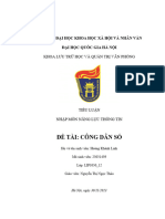 Đề Tài: Công Dân Số: Trường Đại Học Khoa Học Xã Hội Và Nhân Văn Đại Học Quốc Gia Hà Nội