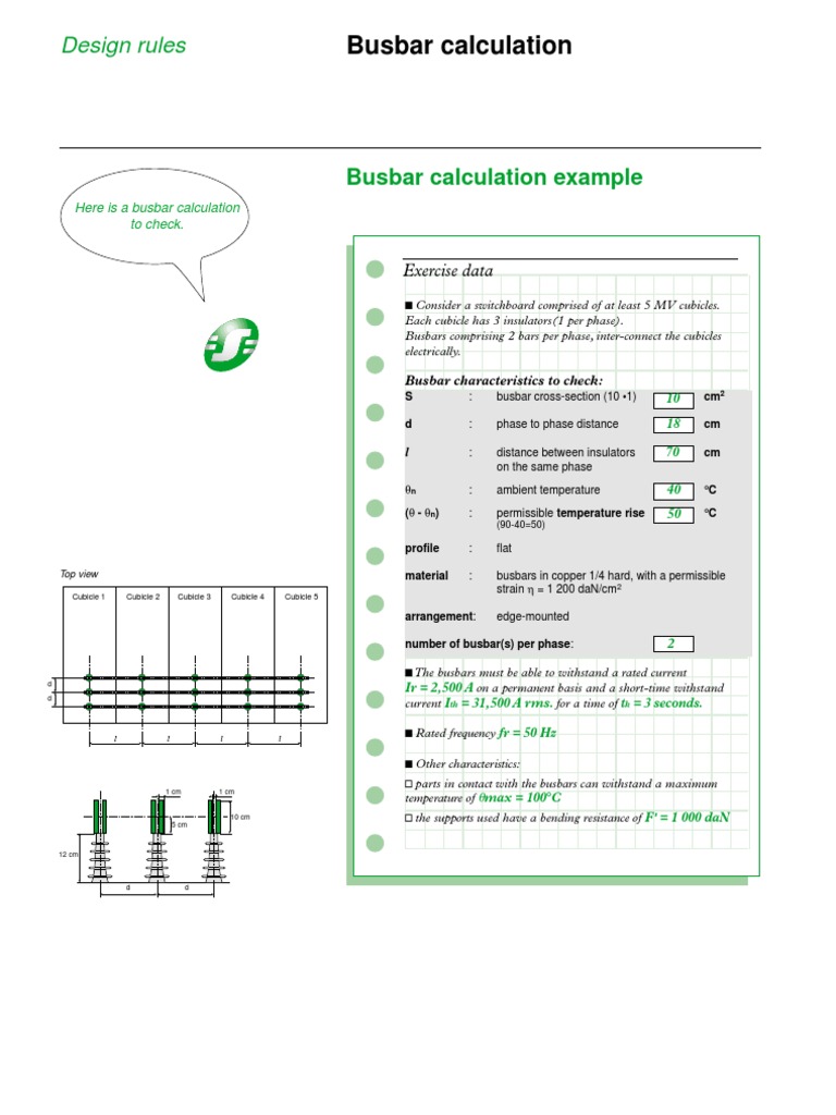 Bus Bar Calculation | Download Free PDF | Electrical Resistivity And ...
