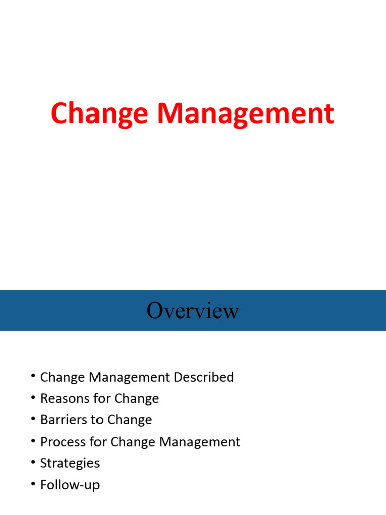 Change management 2022 pdf change management patient safety
