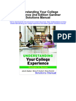 Instant Download Understanding Your College Experience 2nd Edition Gardner Solutions Manual PDF Full Chapter