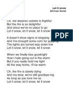 Let It Snow Letra