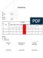 Format III-8 Absensi Tukang