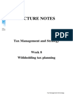LN 8 - Withholding Tax Planning