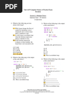 Unit 4 AP Computer Science Practice Exam new