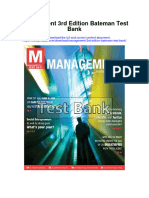 Instant Download Management 3rd Edition Bateman Test Bank PDF Full Chapter