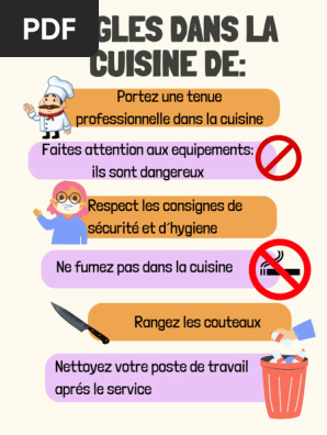 Poster Reglamento Escolar Ilustrado Naranja PDF