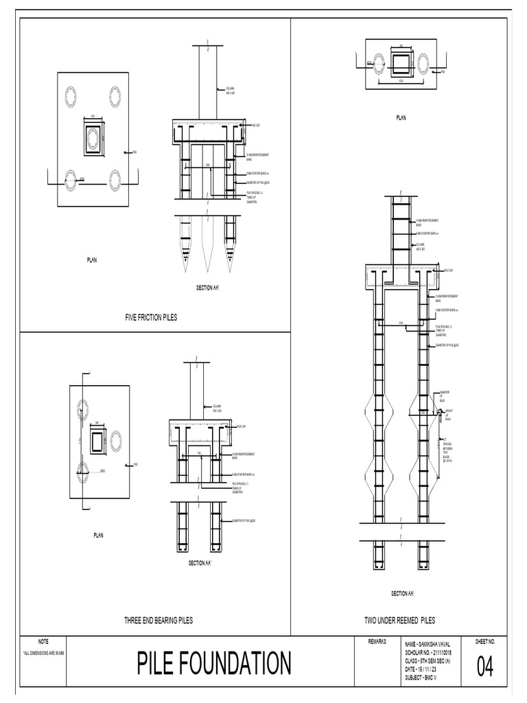 Samiksha Vaval Pile Foundation | PDF | Deep Foundation | Civil Engineering