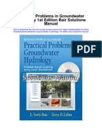 Instant Download Practical Problems in Groundwater Hydrology 1st Edition Bair Solutions Manual PDF Full Chapter