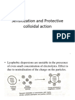Sensitization and Protective Colloidal Action