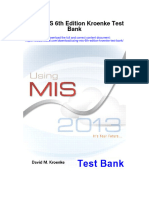Instant Download Using Mis 6th Edition Kroenke Test Bank PDF Full Chapter