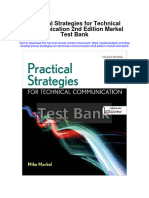Instant Download Practical Strategies For Technical Communication 2nd Edition Markel Test Bank PDF Full Chapter