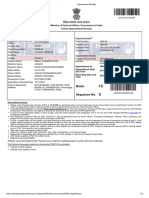 Appointment Receipt Datasheet