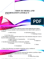 Introduction To Media and Information Literacy