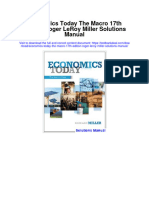 Instant Download Economics Today The Macro 17th Edition Roger Leroy Miller Solutions Manual PDF Full Chapter