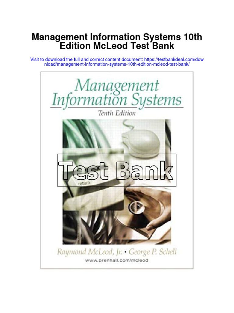 Instant Download Management Information Systems 10th Edition Mcleod ...