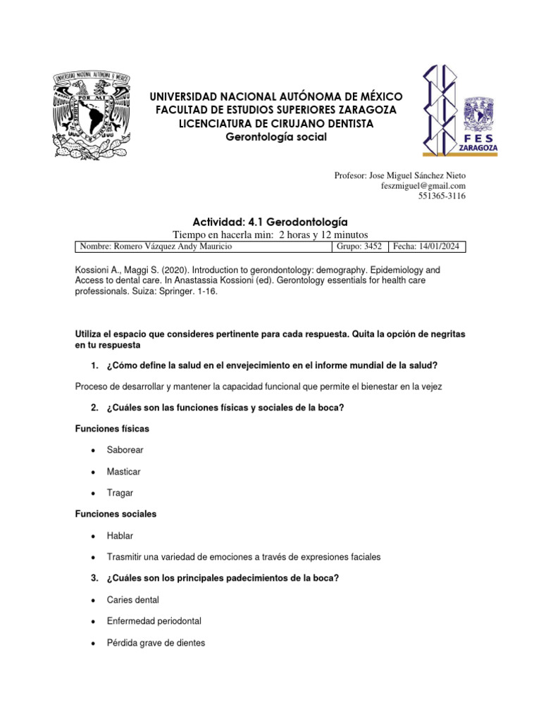 Gerodontología y salud oral en mayores | PDF | Odontología | Diabetes