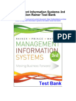 Instant Download Management Information Systems 3rd Edition Rainer Test Bank PDF Full Chapter