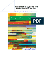 Instant Download Management Information Systems 13th Edition Laudon Solutions Manual PDF Full Chapter