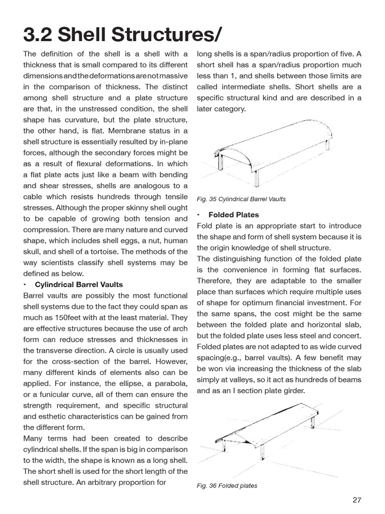 Understanding Shell Structures and Types | PDF | Dome | Stress (Mechanics)