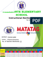 INSTRUCTIONAL MONITORING REPORT Villamonte Es