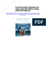 Instant Download Management Information Systems For The Information Age 9th Edition Haag Solutions Manual PDF Full Chapter