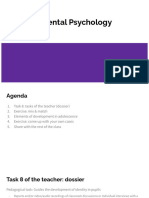 Development Psychology Adolescents Lesson Workshop From Classnotes PDF